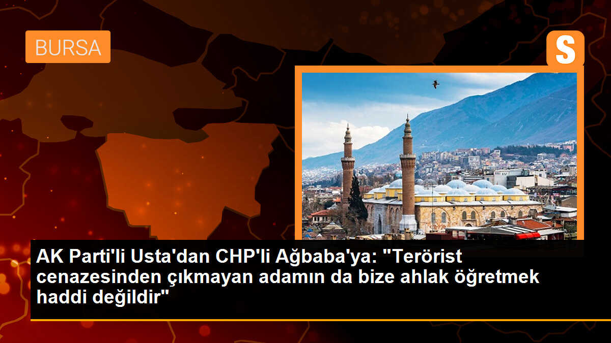 AK Parti\'li Usta\'dan CHP\'li Ağbaba\'ya: "Terörist cenazesinden çıkmayan adamın da bize ahlak öğretmek haddi değildir"