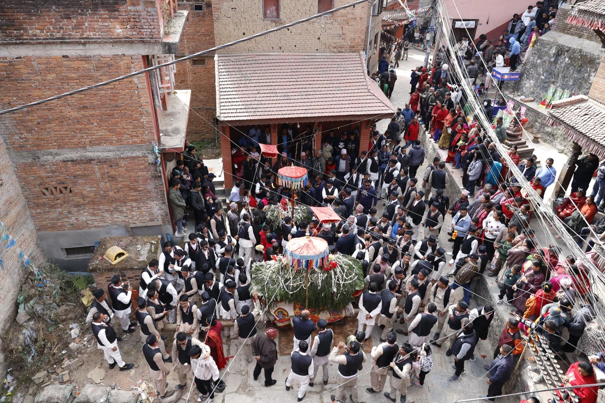 Nepal\'de İndrayani Festivali kutlamaları