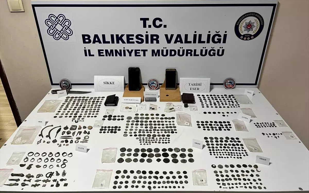 Balıkesir\'de tarihi eser kaçakçılığı operasyonu