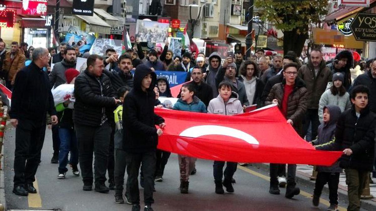 Bartın\'da İsrail saldırıları protesto edildi