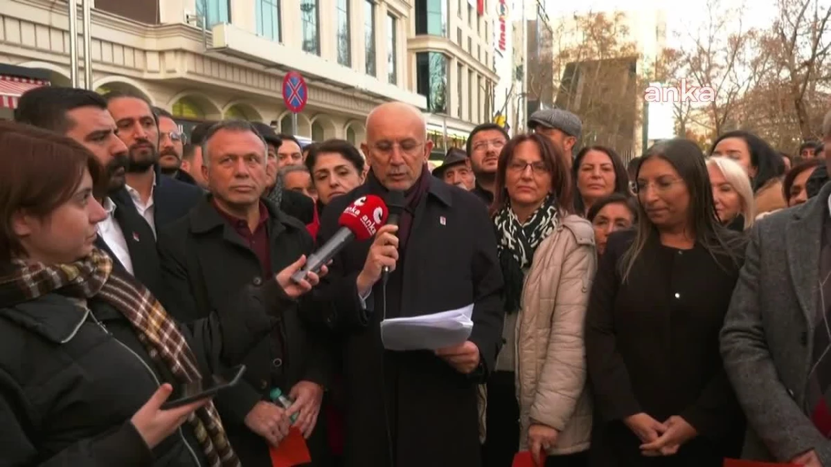 CHP Ankara İl Örgütü\'nden 17/25 Aralık Protestosu... Ümit Erkol: "Evinde Para Sayma Makineleri Çıkanları Bize Masum Gibi Gösterenleri Affetmeyeceğiz"