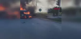 Antalya'da Yanan Cip Patladı