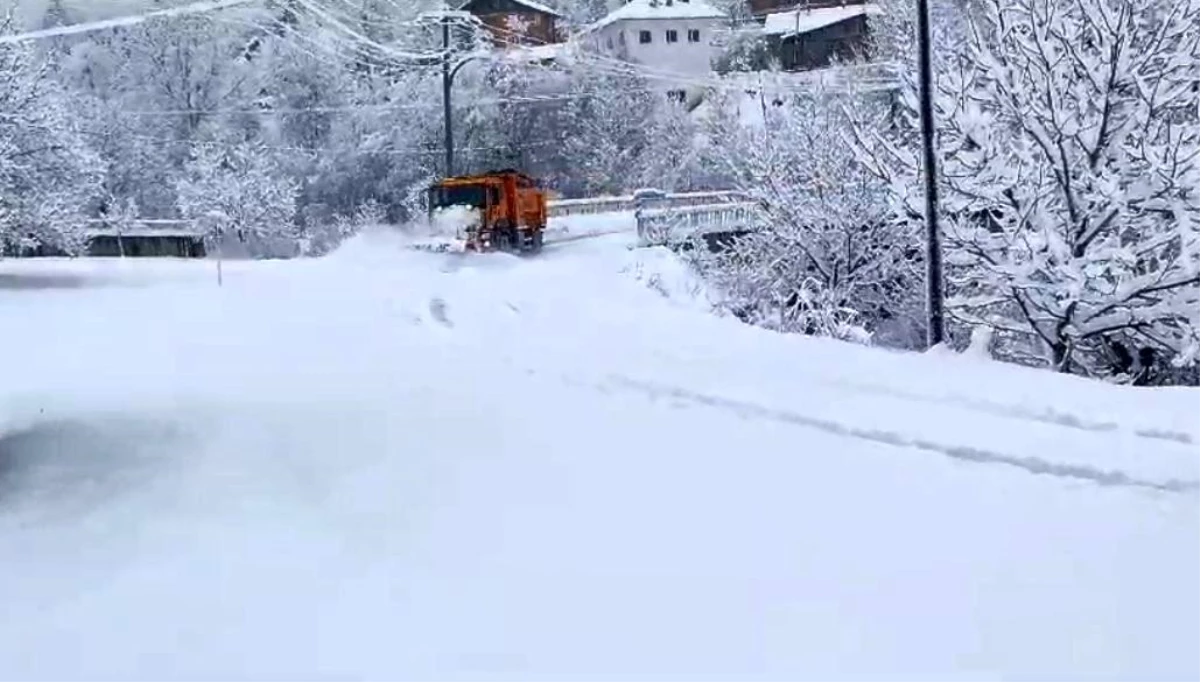 Artvin\'de Kar Yağışı: 60 Köy Yolu Ulaşıma Kapandı, 3 Köye Ulaşım Sağlanamıyor