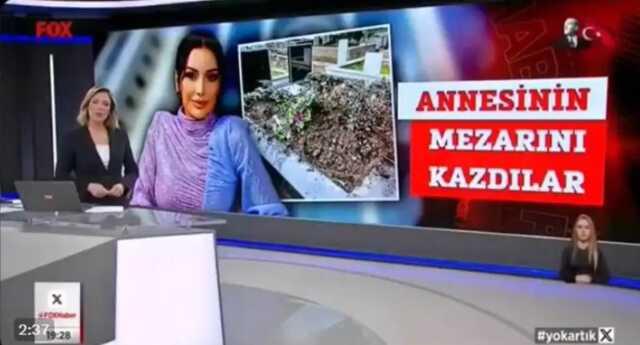 Hırsızlar, içinde para gömülü olduğu düşüncesiyle Dilan Polat'ın annesinin mezarını kazdı Hırsızlar, içinde para gömülü olduğu düşüncesiyle Dilan Polat'ın annesinin mezarını kazdı