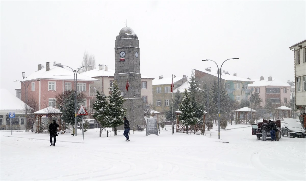 Tokat\'ta Başçiftlik ve Artova ilçelerinde kar yağışı etkili