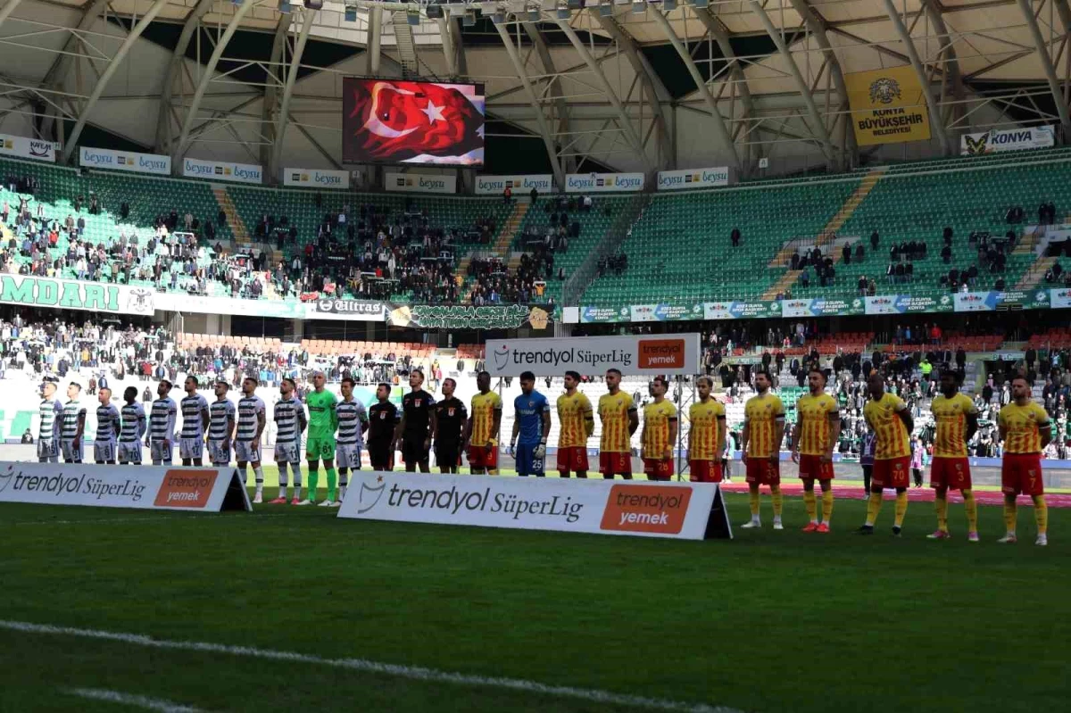 Trendyol Süper Lig\'de Konyaspor ile Kayserispor Berabere Kaldı