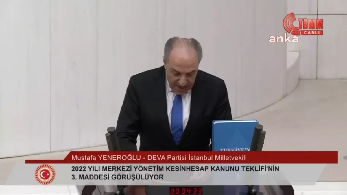 DEVA Partisi Genel Başkan Yardımcısı Mustafa Yeneroğlu\'ndan Cumhurbaşkanına Eleştiri