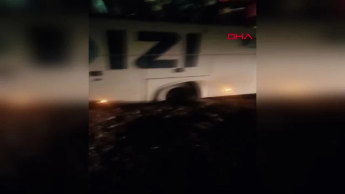 Amasya\'da yolcu otobüsü çamura saplandı, 6 kişi yaralandı