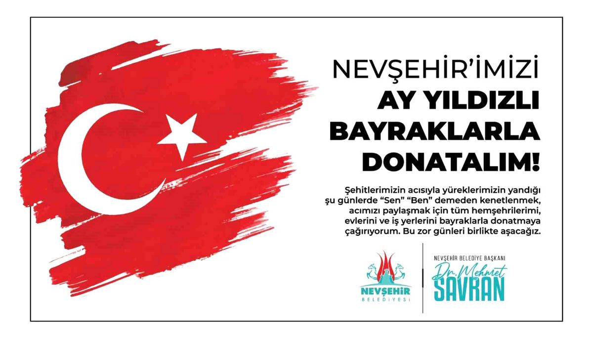 Başkan Savran\'dan evlere ve iş yerlerine \'Türk Bayrağı\' çağrısı
