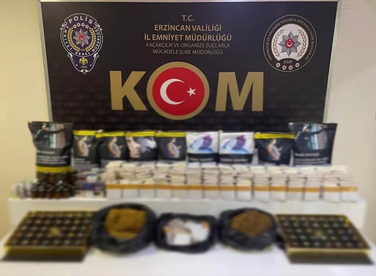 Erzincan\'da kaçakçılık operasyonu: 3 şüpheli gözaltına alındı