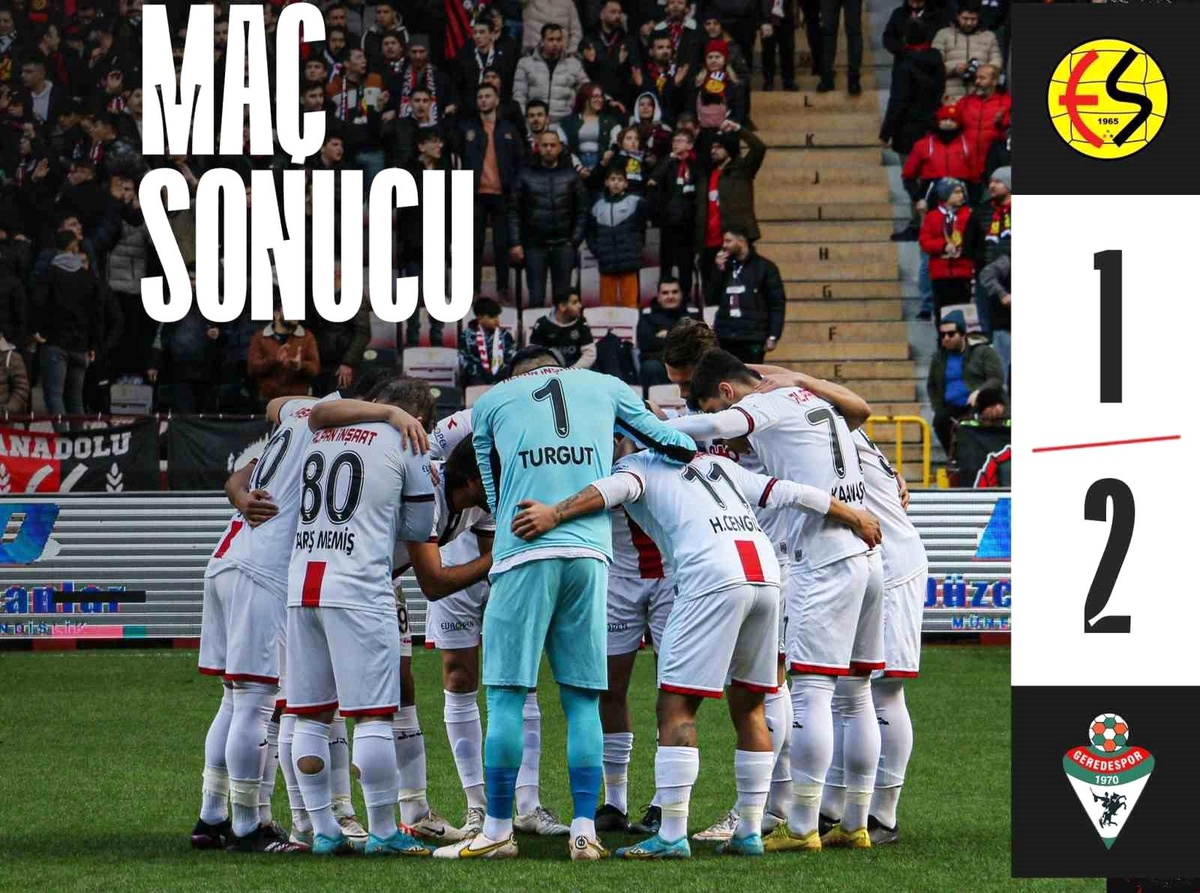 Eskişehirspor, Geredespor\'a mağlup oldu