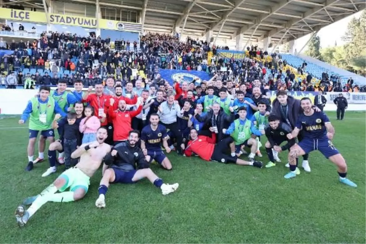 Menemen Futbol Kulübü, Amed Sportif\'i yenerek Play-Off hattına adını yazdırdı