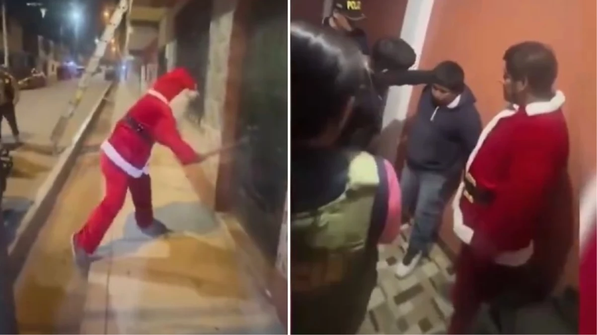 Peru\'da "Noel Baba" kılığına giren polis, uyuşturucu kaçakçılığı yapan çeteyi tek başına çökertti
