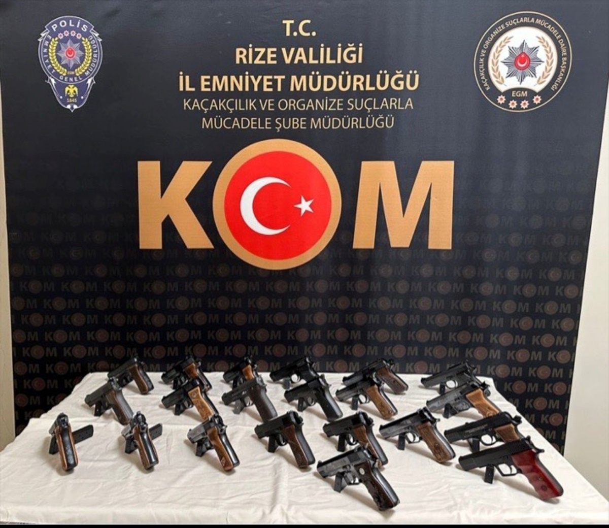 Rize\'de silah kaçakçılığı operasyonunda tutuklama