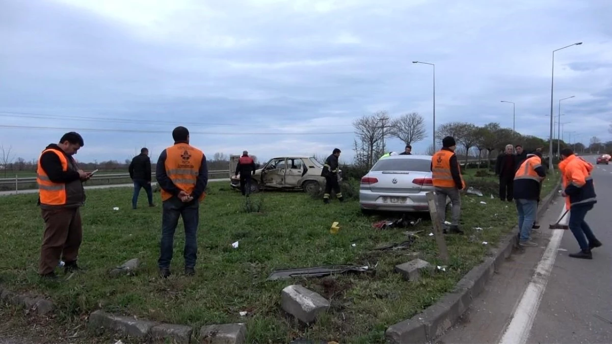 Samsun\'da trafik kazası: 3 yaralı