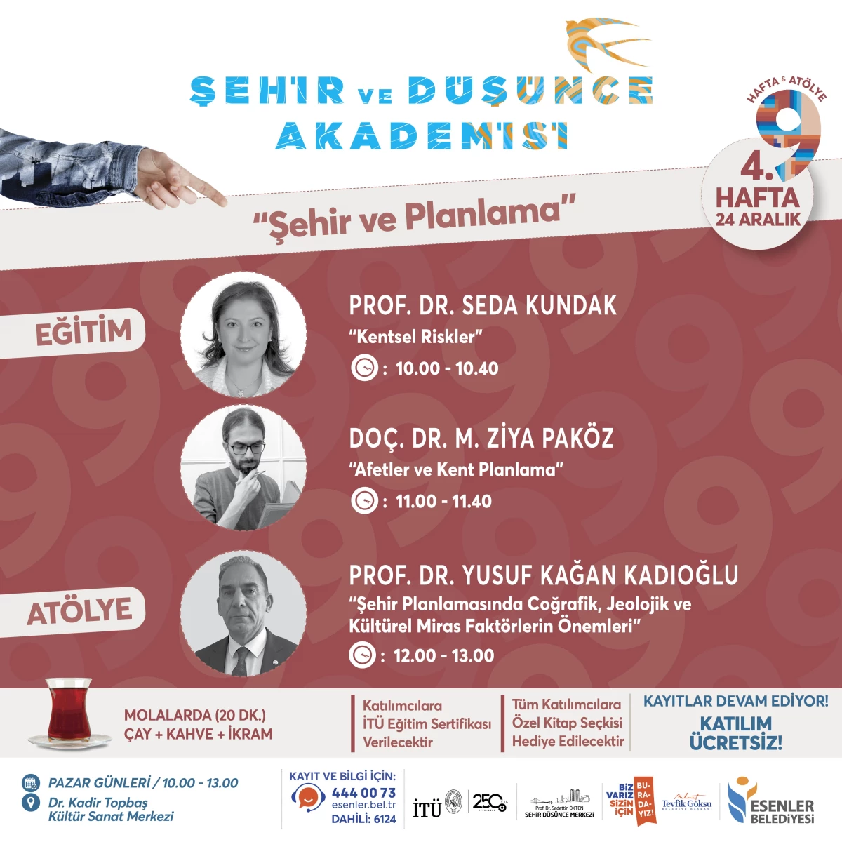 ŞEHİR VE DÜŞÜNCE AKADEMİSİ BAŞLIYOR!