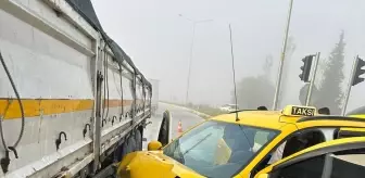 Aydın'da taksiyle tır çarpışması: 3 yaralı