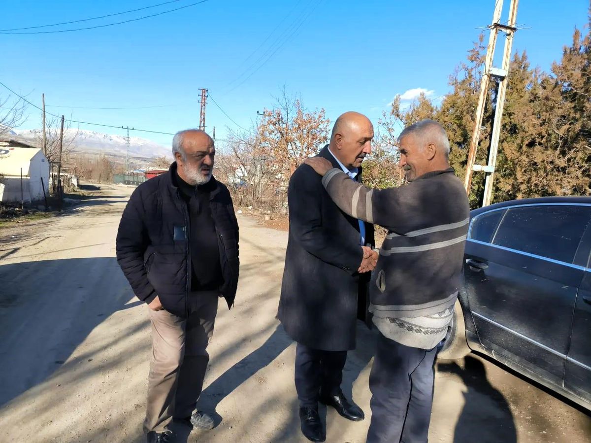 Doğanşehir Belediye Başkanı köy evlerindeki çalışmaları inceledi