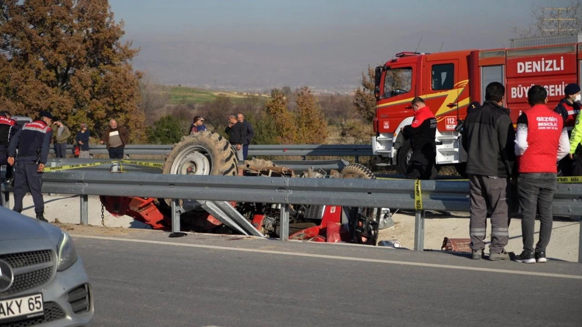 Denizli\'de traktör kazası: Sürücü hayatını kaybetti