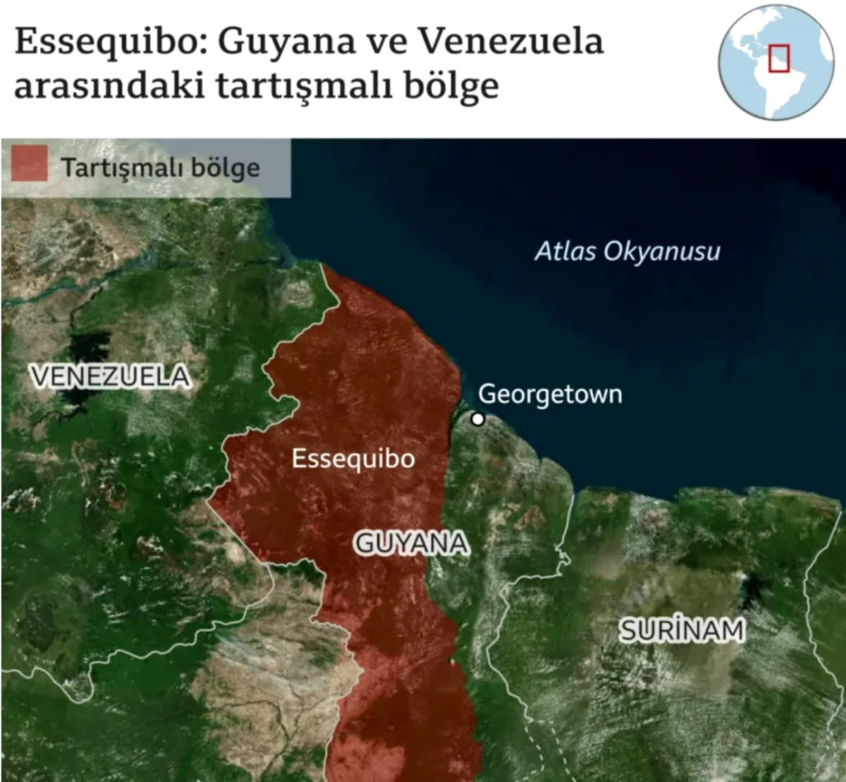 İngiltere, Venezuela\'nın toprak iddiası üzerine Guyana\'ya askeri gemi gönderiyor