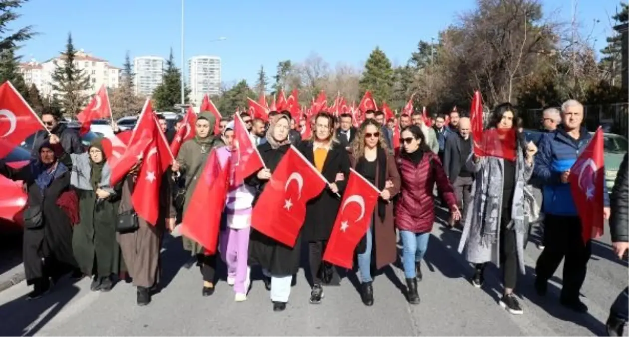 Kayseri\'de şehitleri anma yürüyüşü