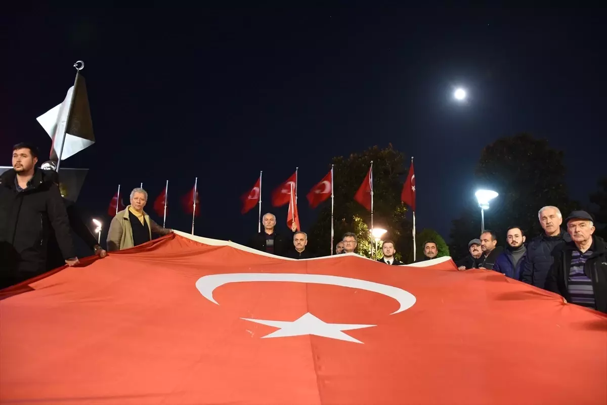 Ordu\'da Pençe Kilit Harekatı şehitleri için yürüyüş düzenlendi