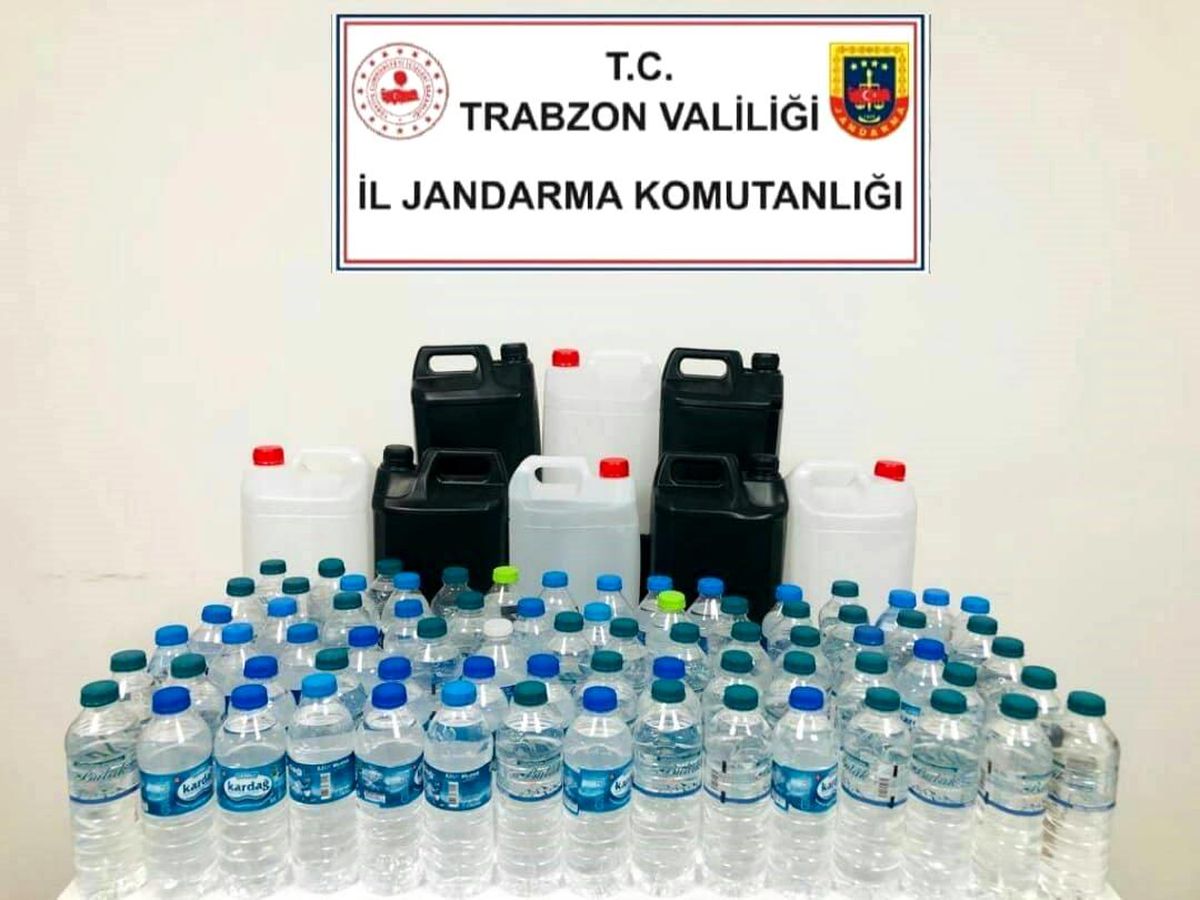 Trabzon\'da sahte alkollü içki operasyonu