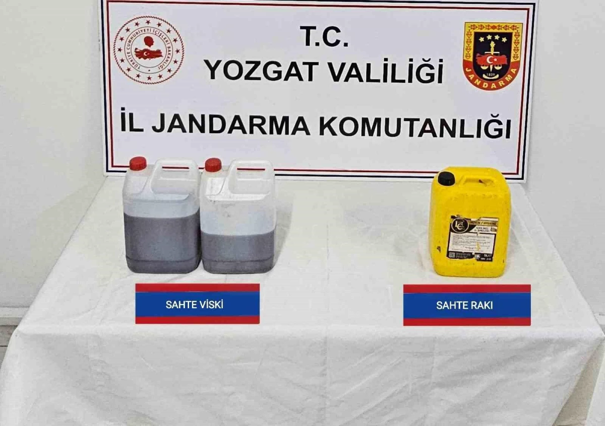 Yozgat\'ta Sahte Alkol Üretimi Operasyonu: 1 Gözaltı