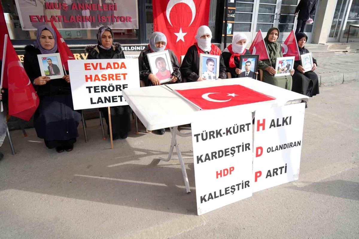 Muş\'ta HDP İl Binası Önünde Annelerin Eylemine Destek