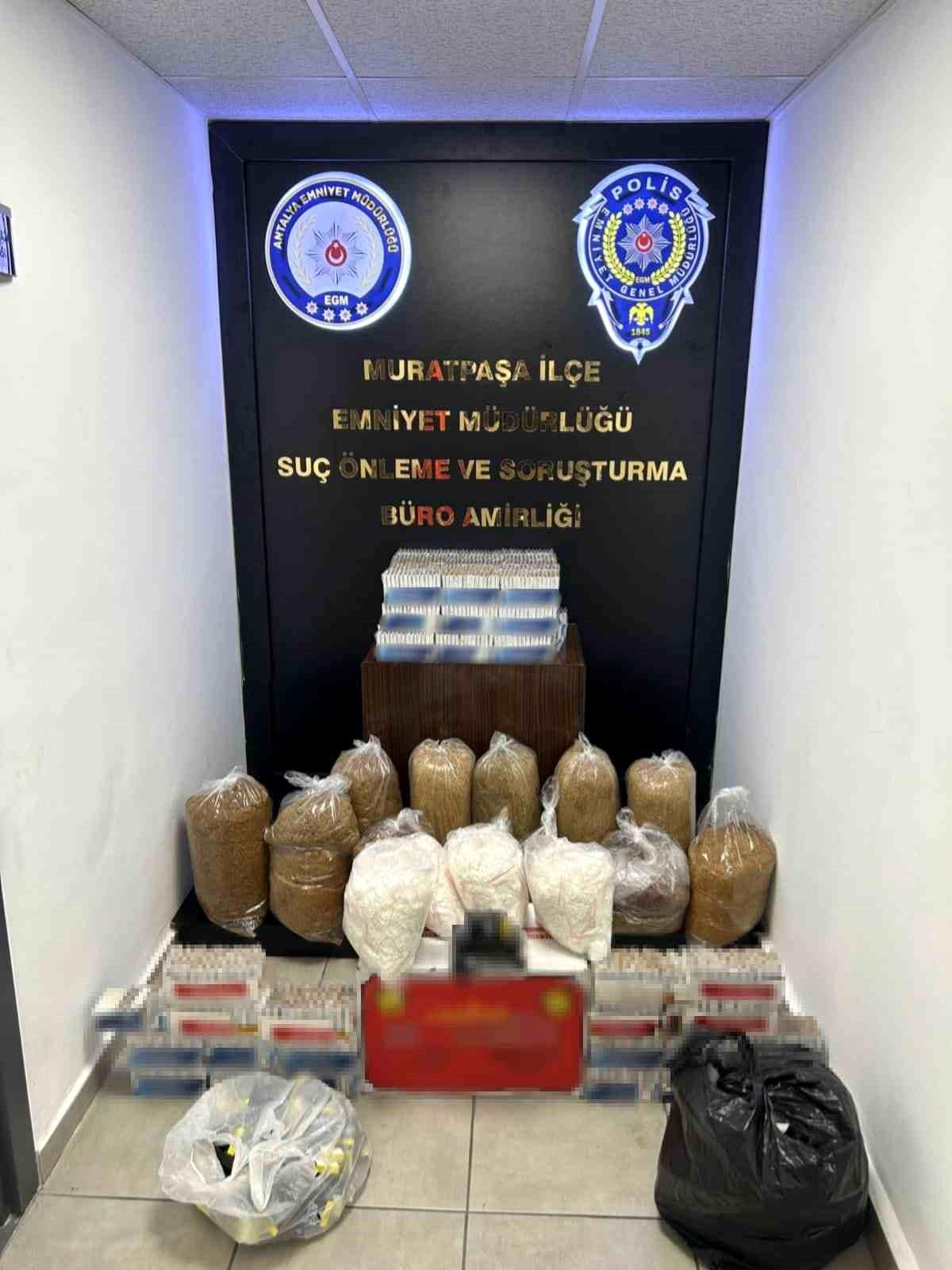 Antalya\'da Kaçak Tütün ve Sahte Alkol Operasyonu