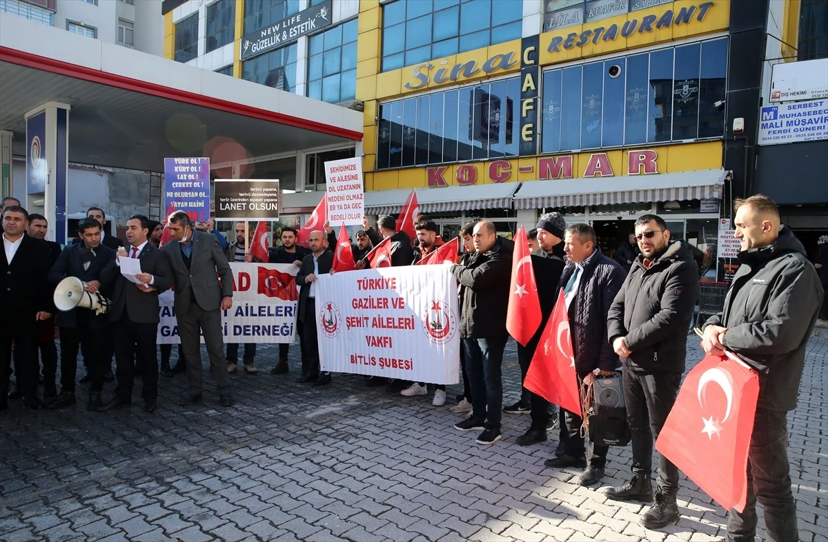 Türkiye Gaziler ve Şehit Aileleri Vakfı Bitlis Şubesi DEM Parti\'ye Tepki Gösterdi