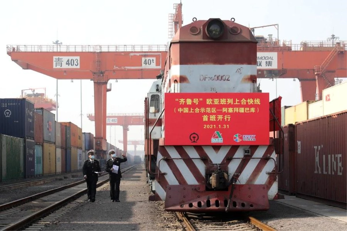 Çin-Avrupa yük trenleri Shandong\'da rekor kırdı
