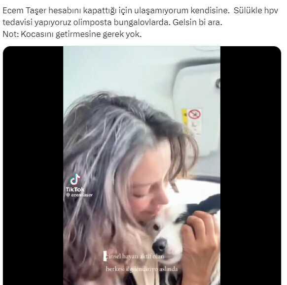 Fenomen Ecem Taşer, kocası olmadan tatile gittiği için linç edildi