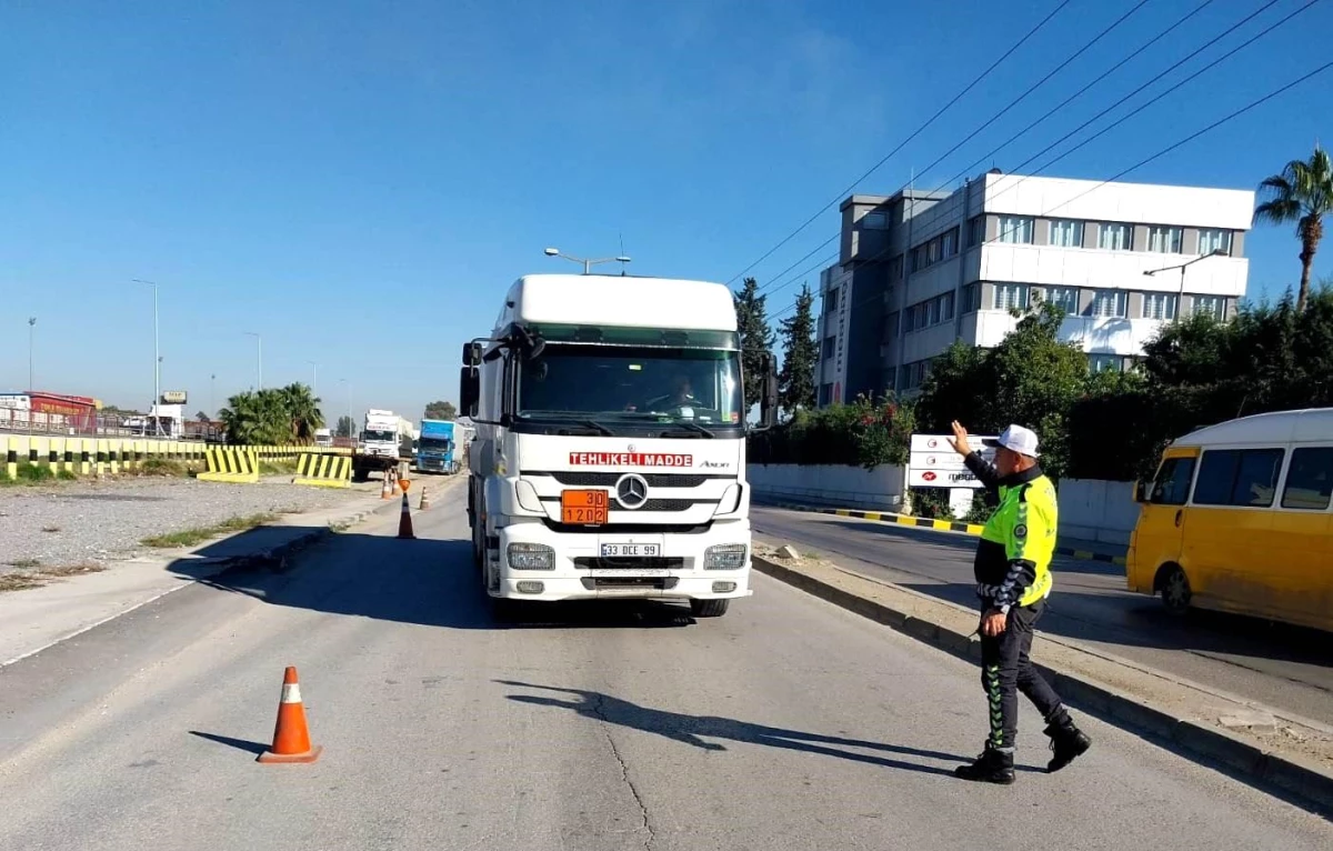 Mersin\'de yük taşımacılığı denetimleri