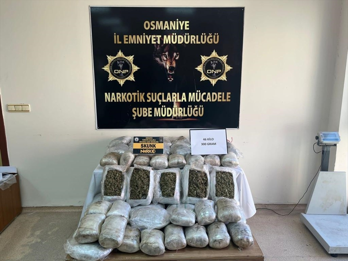 Osmaniye\'de 60 Kilo 600 Gram Sentetik Uyuşturucu Ele Geçirildi