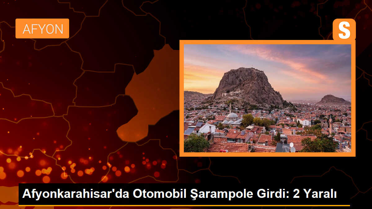 Afyonkarahisar\'da Otomobil Şarampole Girdi: 2 Yaralı