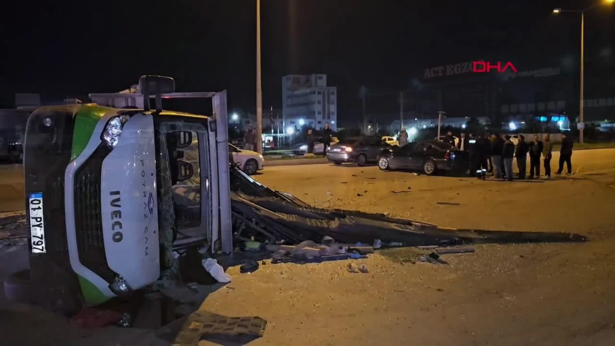 Adana\'da otomobil ile kamyonetin çarpıştığı kazada 1 kişi hayatını kaybetti
