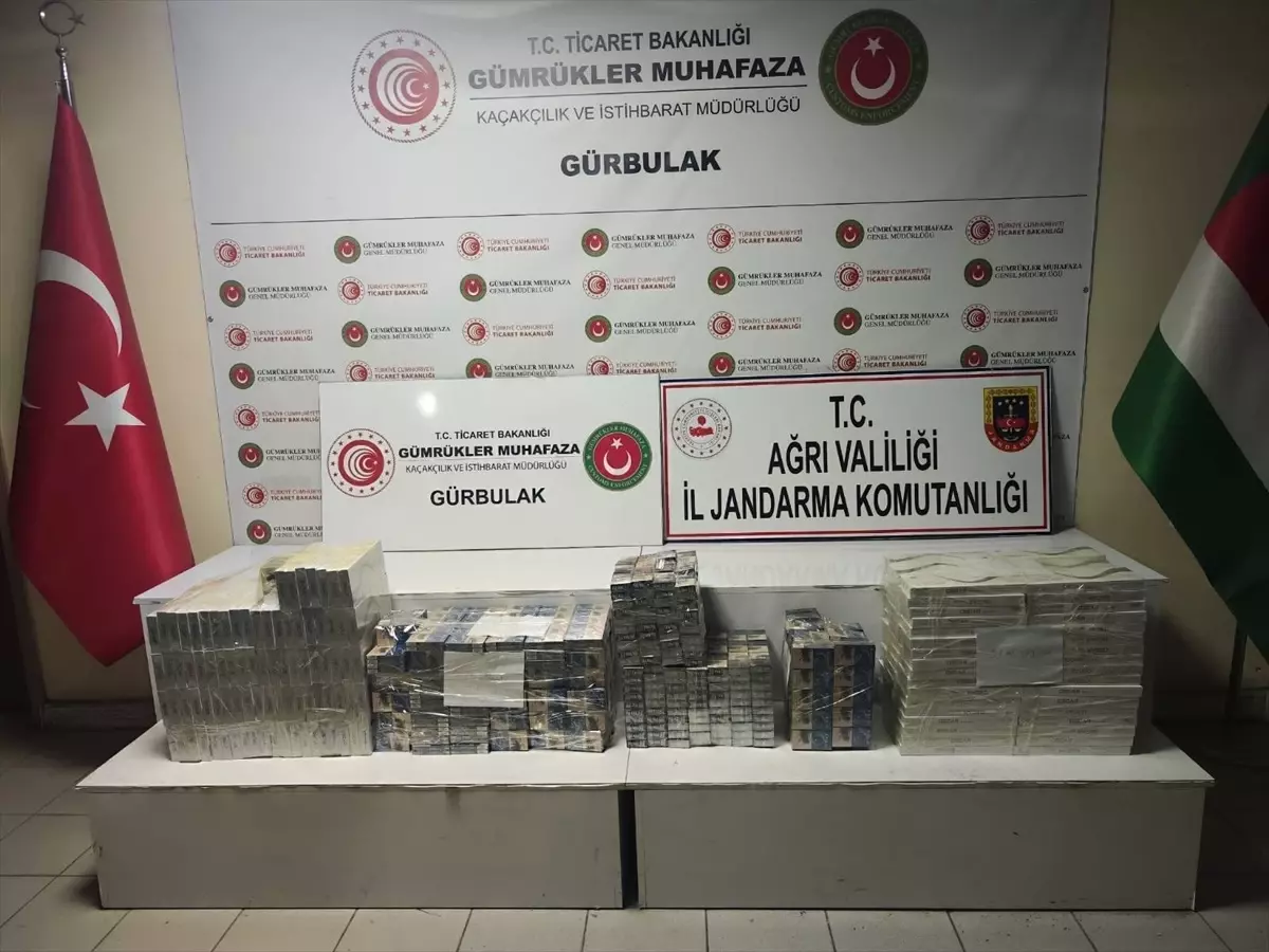 Ağrı\'da sigara kaçakçılığı operasyonunda 3 zanlı gözaltına alındı