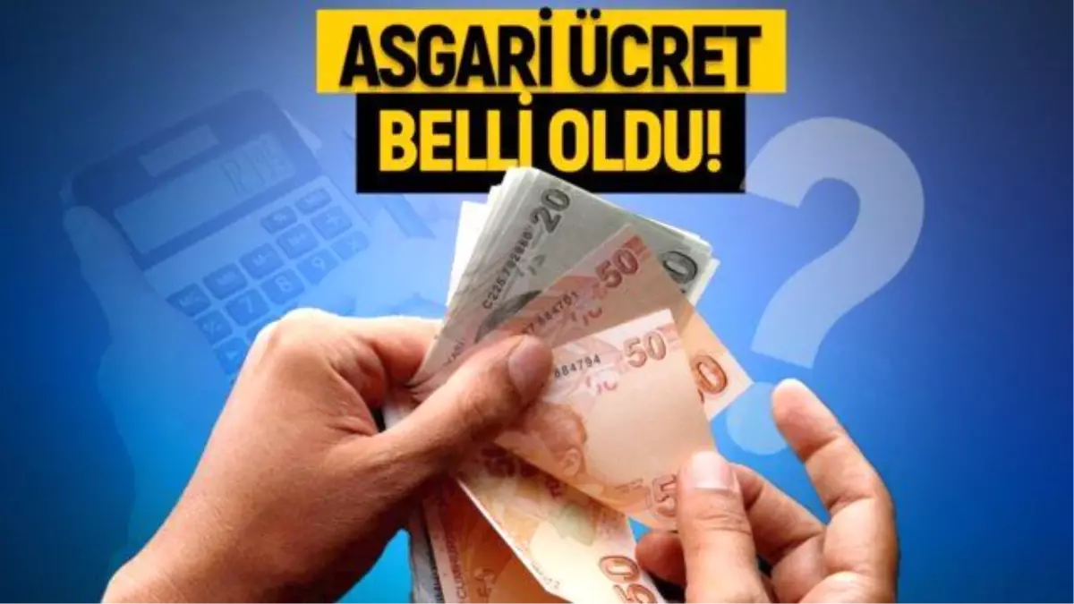 Asgari ücret belli oldu! – Ocak 2024