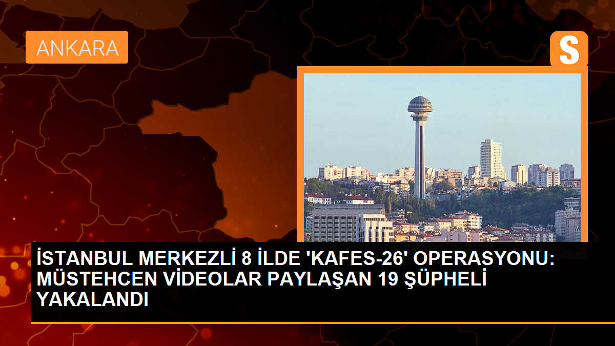 Kafes-26 Operasyonunda Müstehcen İçerikli Videolar Paylaşan 19 Şüpheli Yakalandı