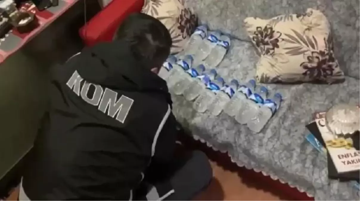 KARS'ta 18 litre sahte içki ele geçirildi, 10 kişi gözaltına alındı