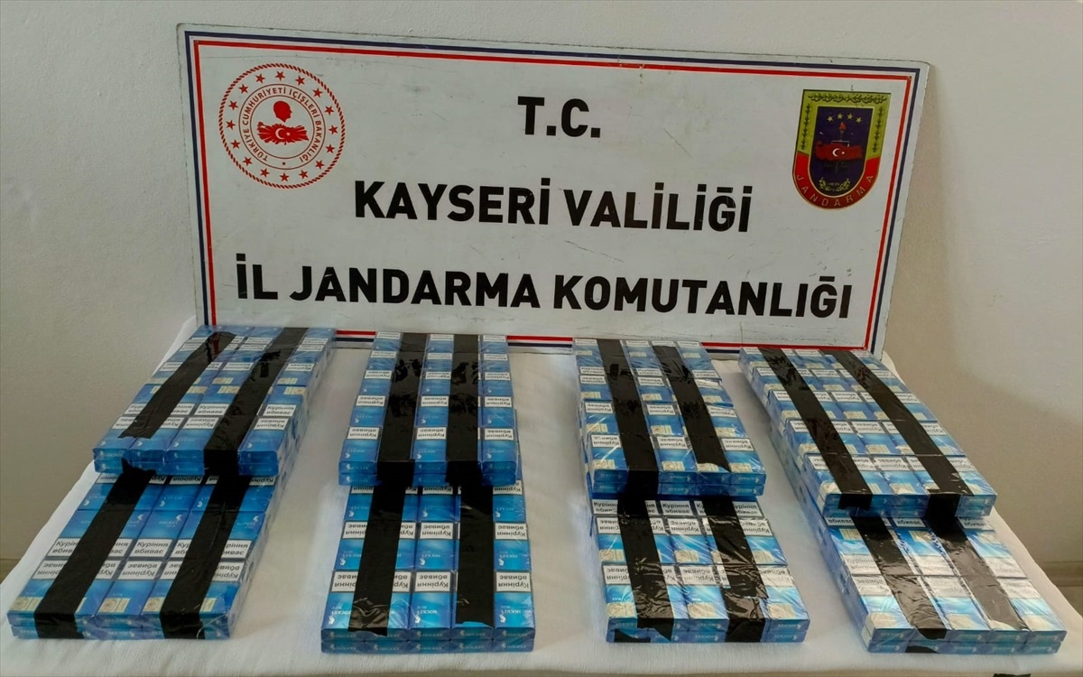 Kayseri Talas\'ta 400 paket kaçak sigara ele geçirildi