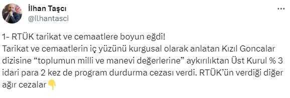 RTÜK, Kızıl Goncalar dizisine para ve yayın durdurma cezası verdi