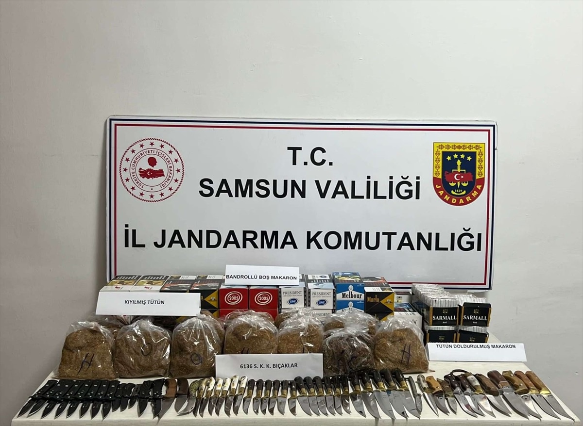 Samsun\'da tütün ve sigara kaçakçılığı operasyonunda bir şüpheli yakalandı