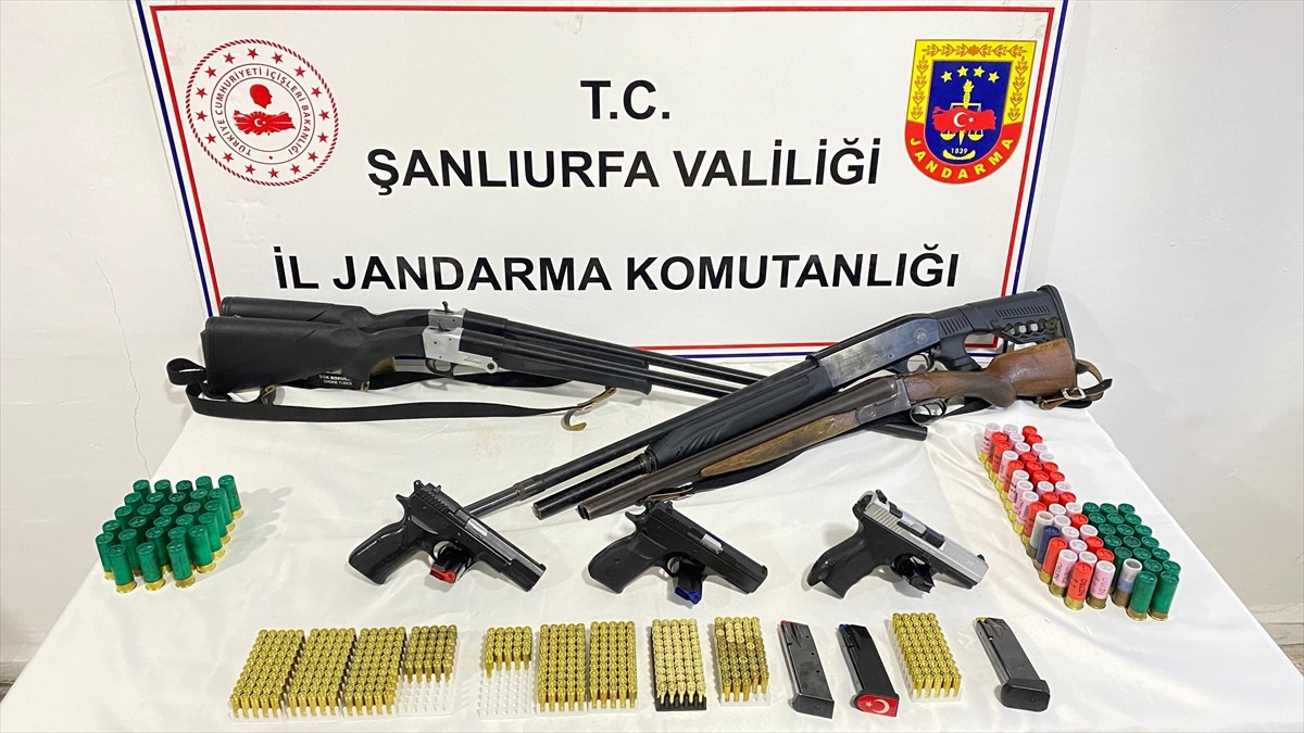 Bozova\'da silahları saklayan 5 zanlı gözaltına alındı