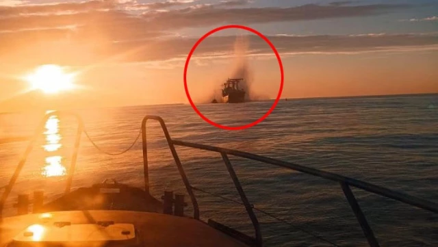 Tuna Nehri'nde yük gemisi mayına çarptı: 4 Türk denizcinin sağlık durumu iyi