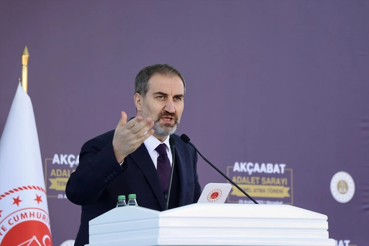 Adalet Bakanı Tunç, Akçaabat Adalet Sarayı\'nın temel atma töreninde konuştu Açıklaması