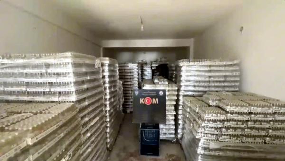 Çengel-5 Operasyonunda 187 Ton Kaçak ve Sahte İçki Ele Geçirildi