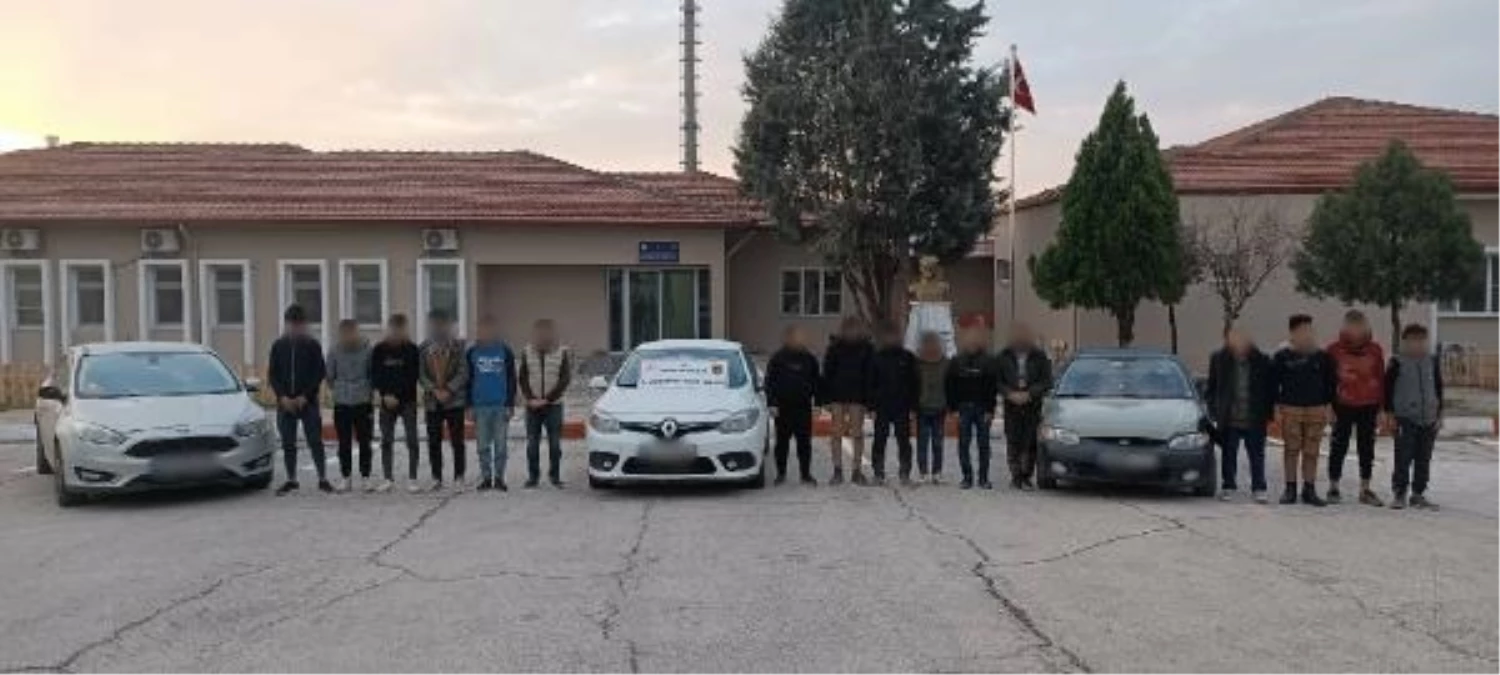 Nurdağı\'nda düzenlenen operasyonda 19 kaçak göçmen yakalandı