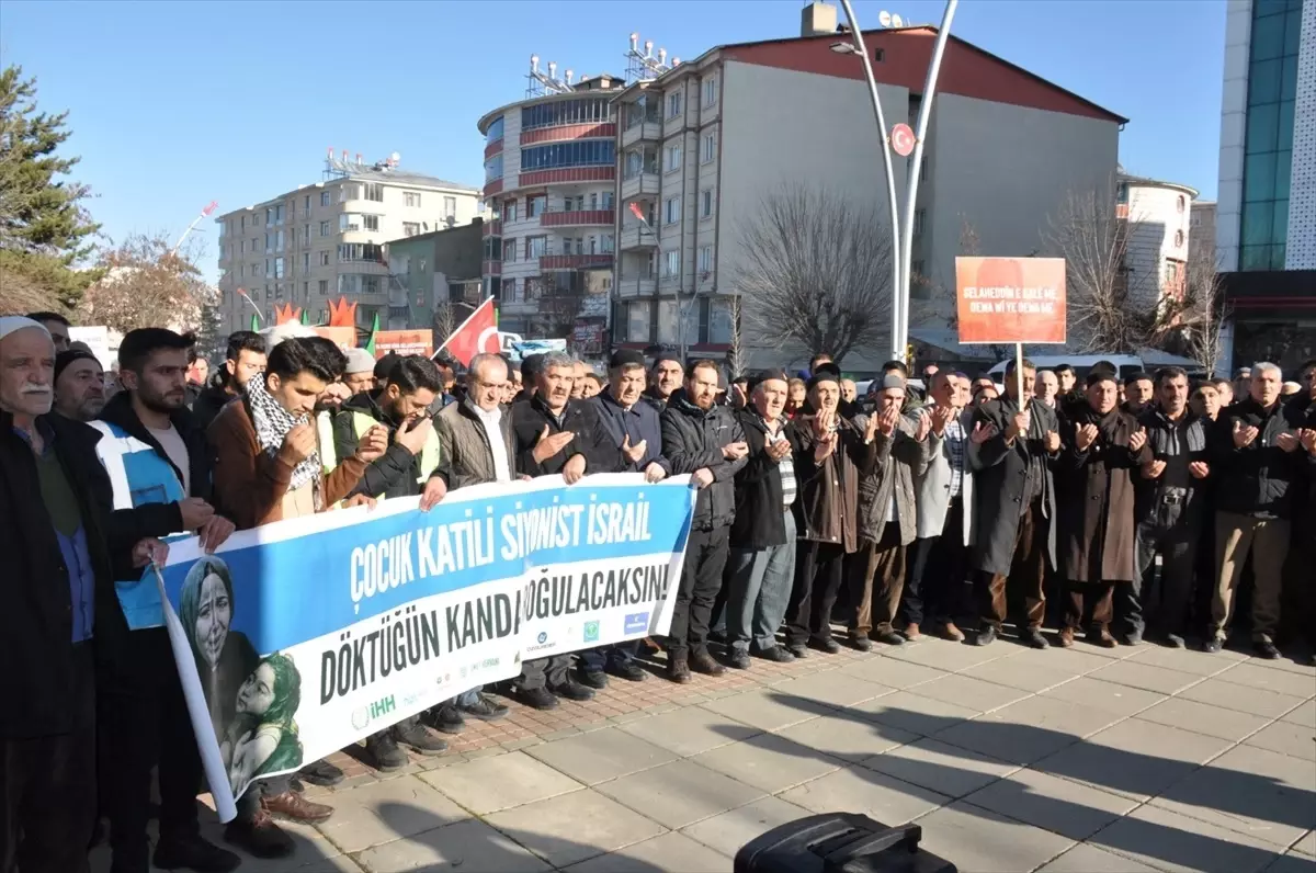 Muş\'ta İsrail\'in Gazze\'ye yönelik saldırıları protesto edildi